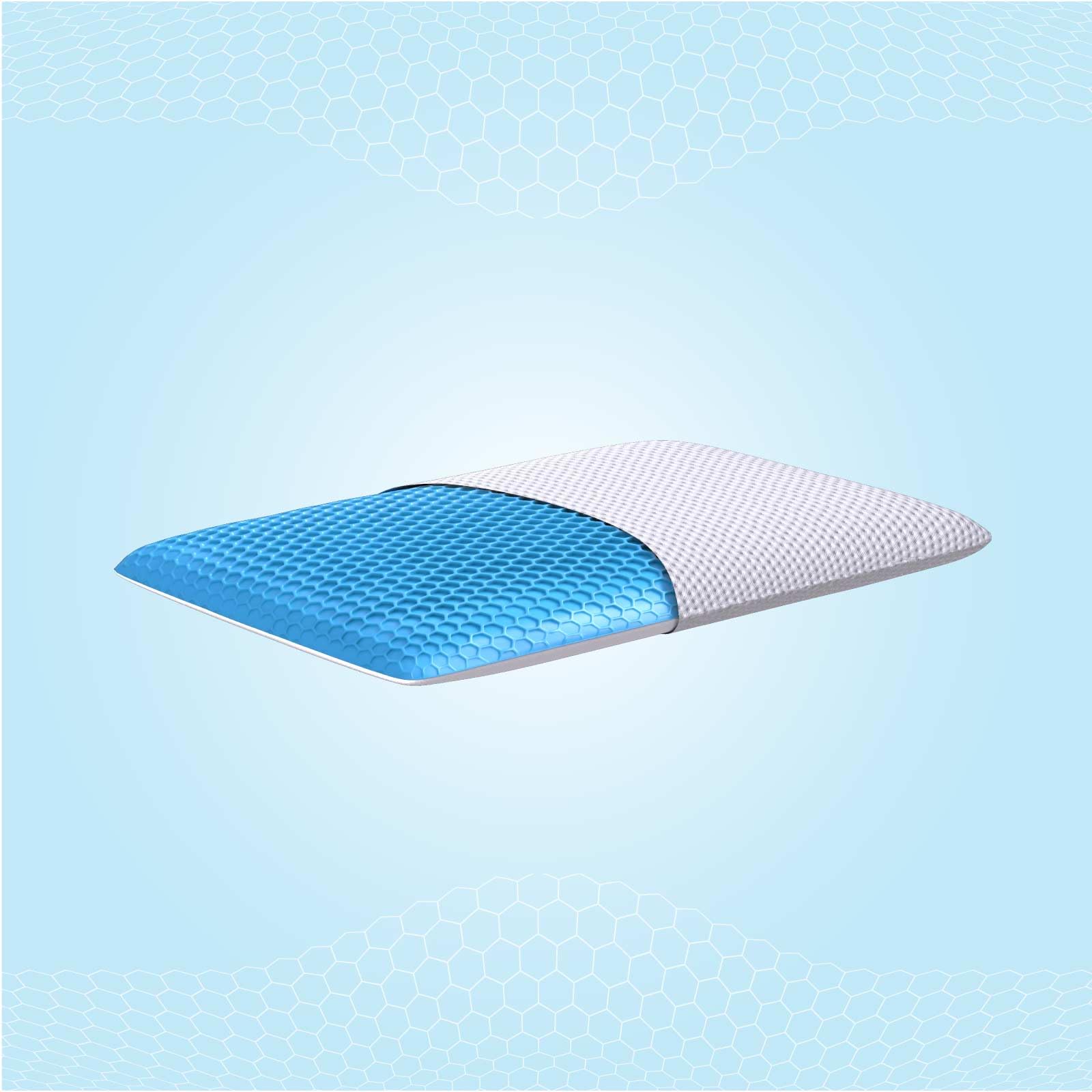 The Sleep Company SmartGRID Thin Pillow | for Stomach & Back Sleepers | Neck Pain Relief | Ultra Slim Design | (24 x 15 x 2.25 Inch) | Washable Cover | Pack of 1