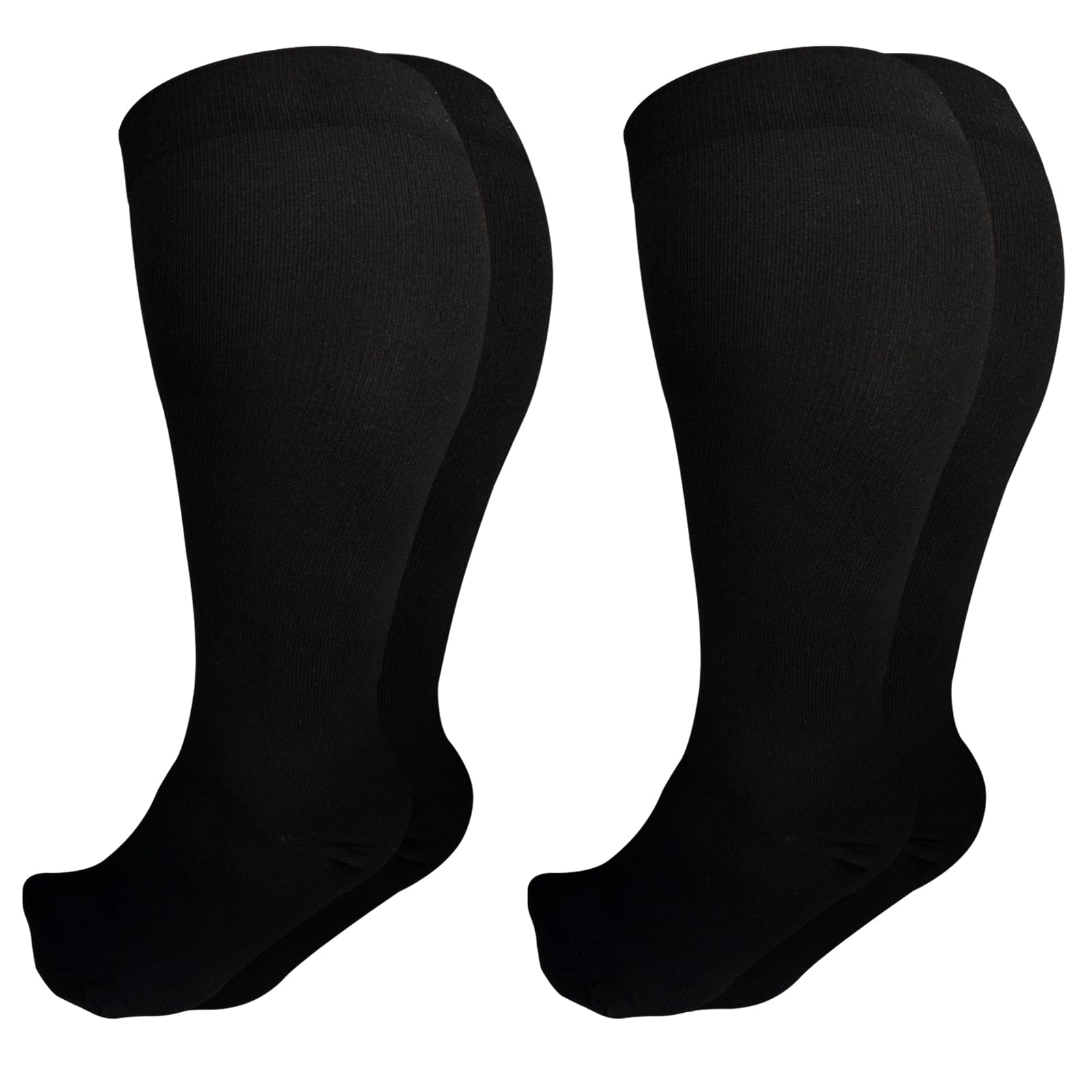 SOJOFEL Plus Size Flight Compression Socks, Wide Calf Support Socks for Women