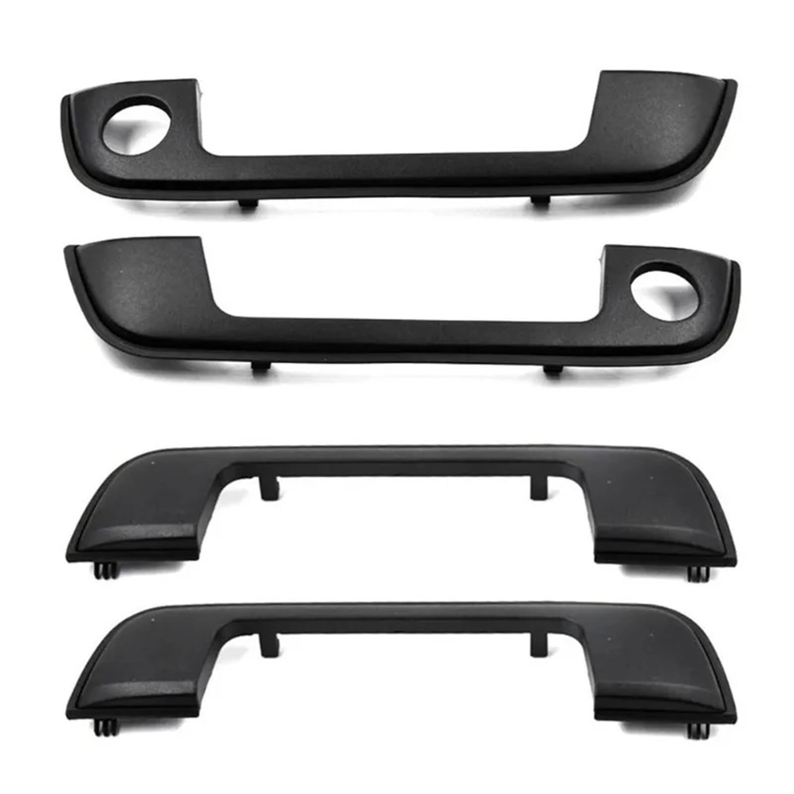 PLMNHSS Car Inner Handle 51218122441 51218122442 for BMW 3 5 7 Series E36 E34 E32 Complete Set Door Handle Covers with Gaskets Black(4Pcs Set)