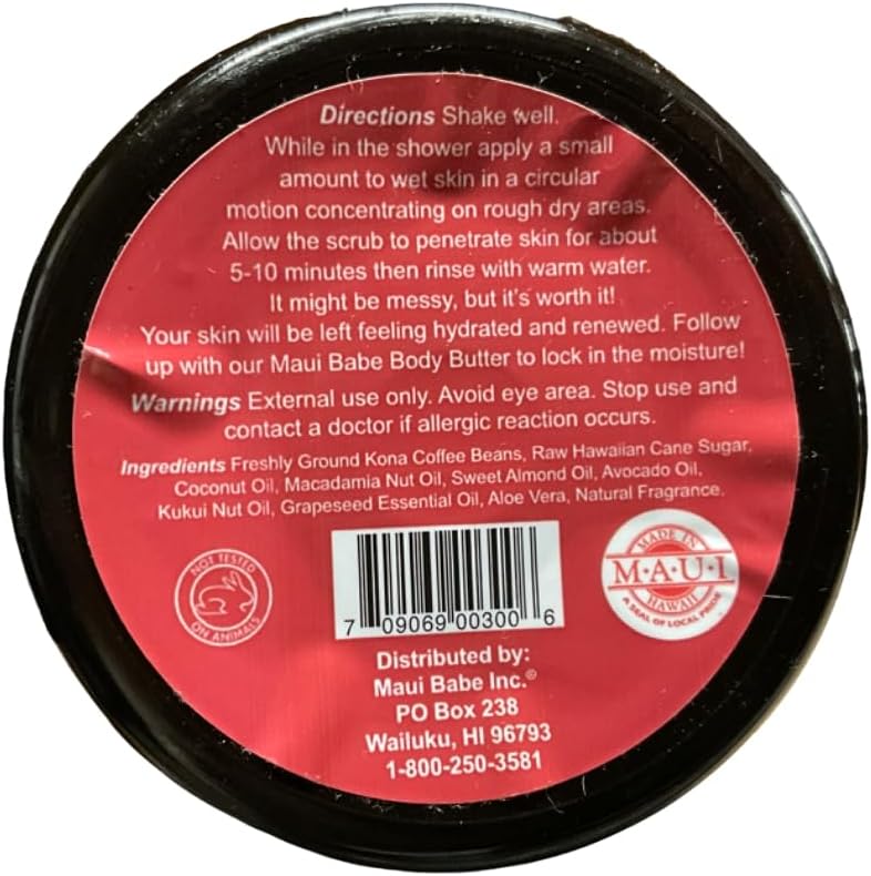 Maui Babe Coffee Scrub 8oz