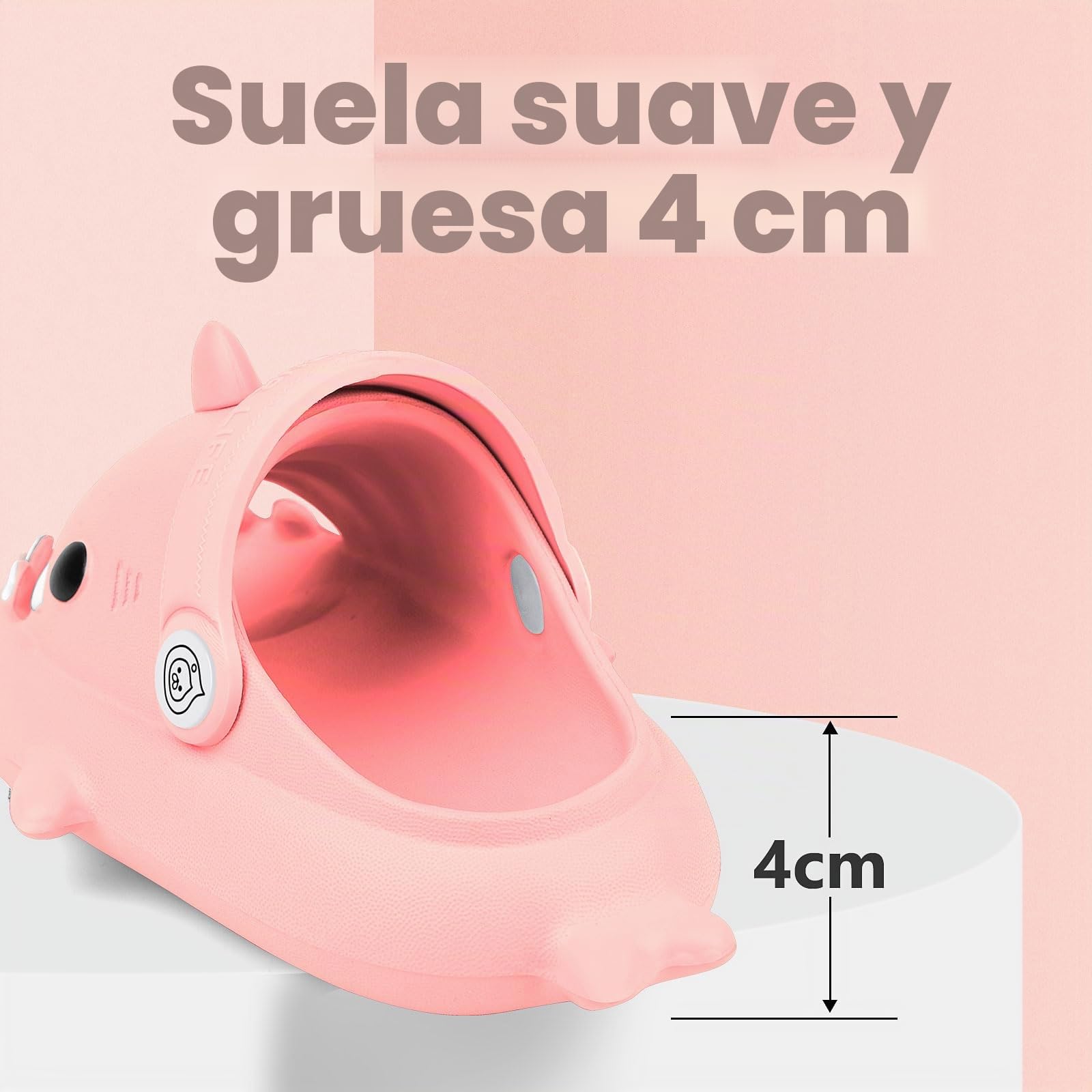 Chanclas Tiburón Niñas Chanclas de playa para niños Sandalias antideslizantes para piscina Chanclas de Verano Rosa Menta Verde Azul Gris Amarillo Verde Oscuro
