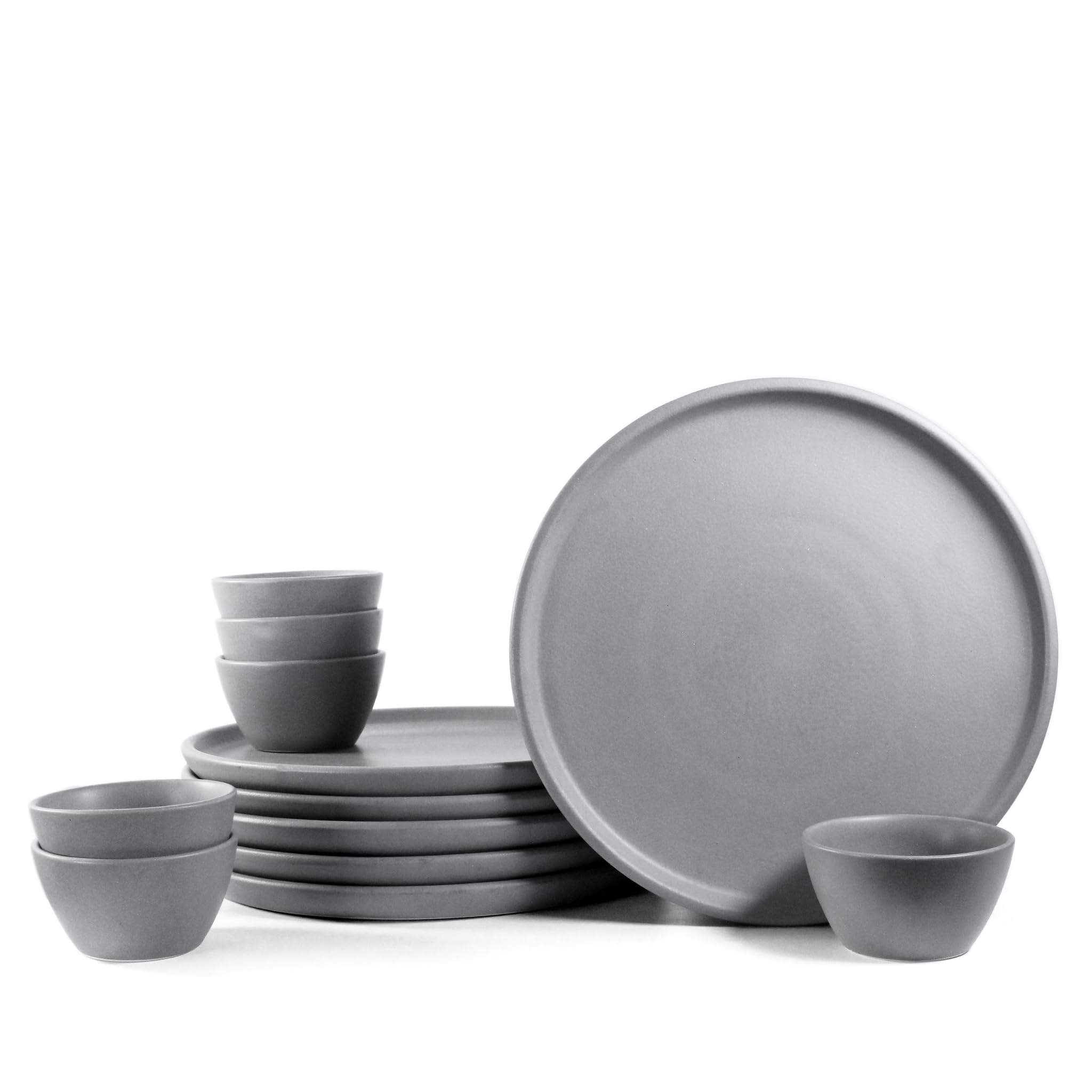 Flamingo Pink Dinner Set for Couples - 6 Piece Ceramic Set -8