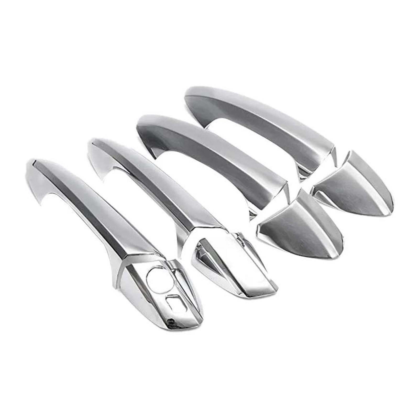 KJHOPY Car Chrome Door Handle Trim Cover for Benz GLK CLA C-Class W204 W246 W212 X204 W166 W117 2008-2015
