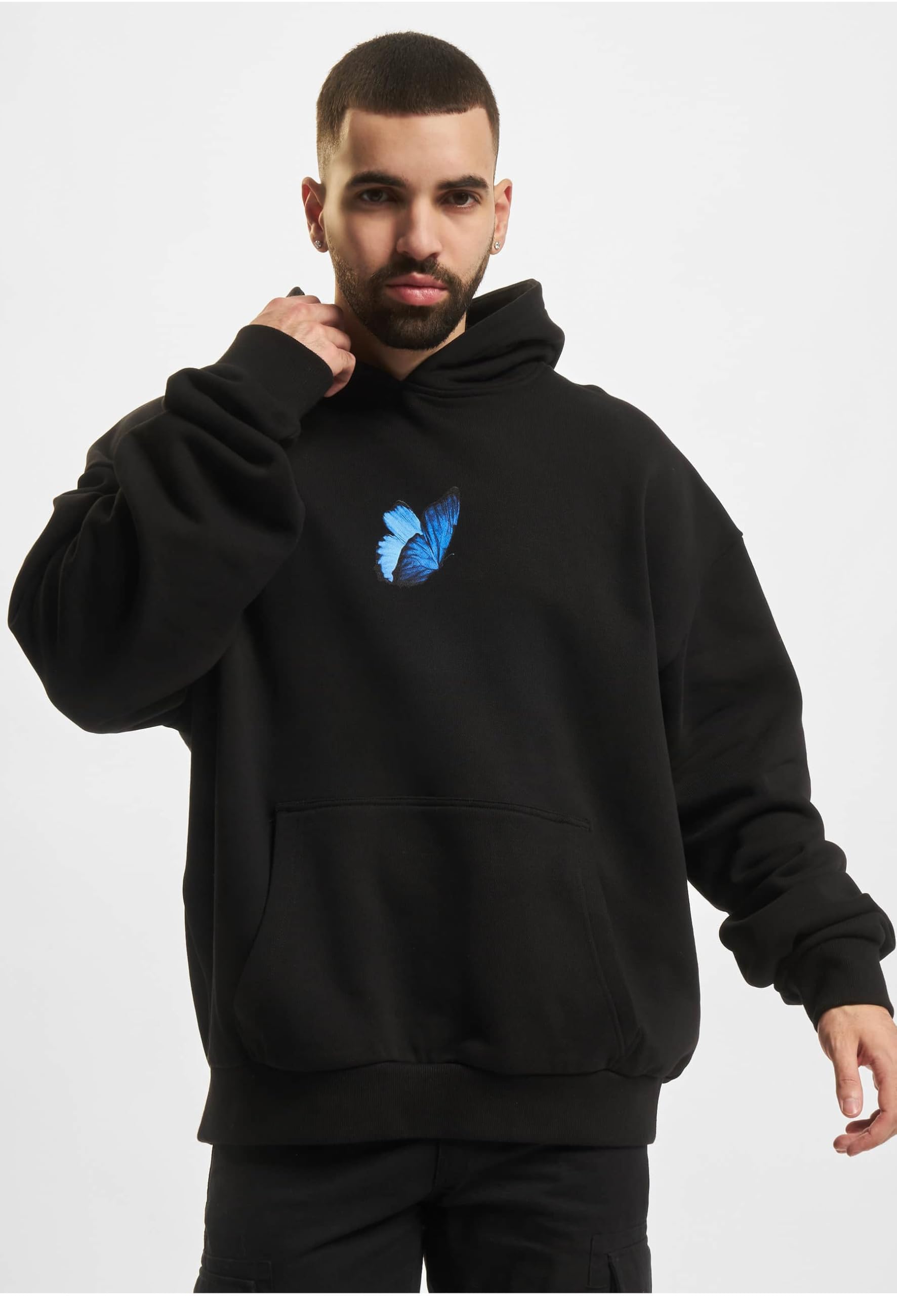 Mister Tee Le Papillon Heavy Oversize Hoody Felpa con Cappuccio Uomo (Pacco da 1)