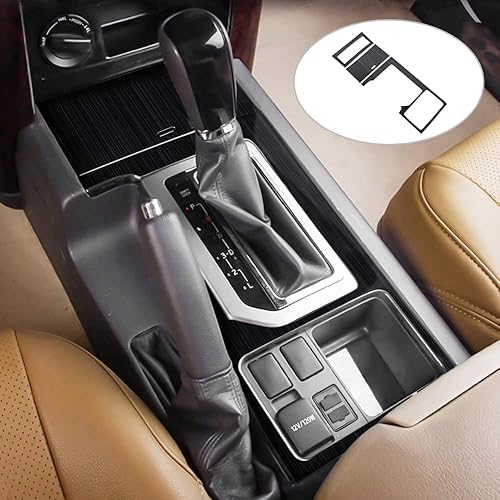 Para Toyota Land Cruiser Prado 150 2010-2017 Accesorios de modificación decorativa interior Panel de caja de cambios central Lc150 Fj150 (negro A