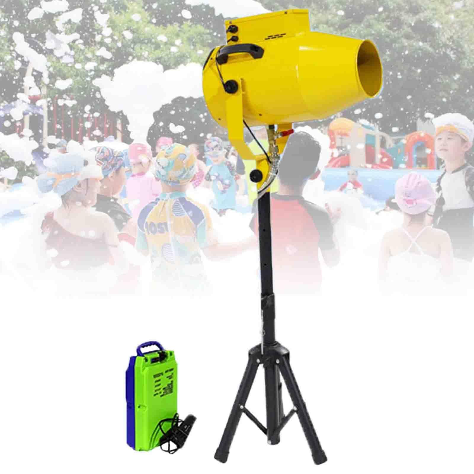 ylpddmm Commercial Stage Large Foam Machine, 1000 W Party Foam Cannon Yellow-Rechargeable