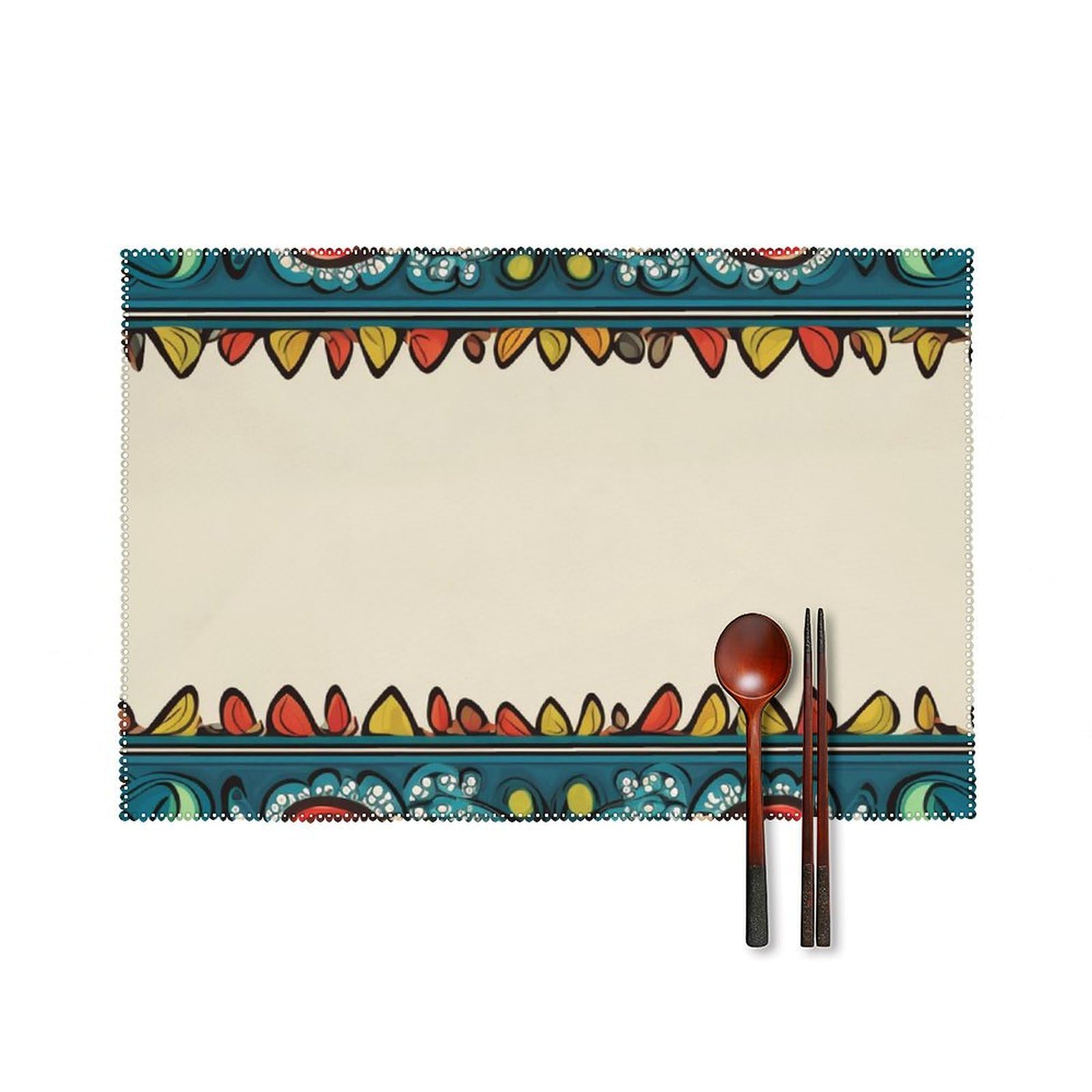 Lot de 6 sets de table pour repas quotidiens en famille et décoration