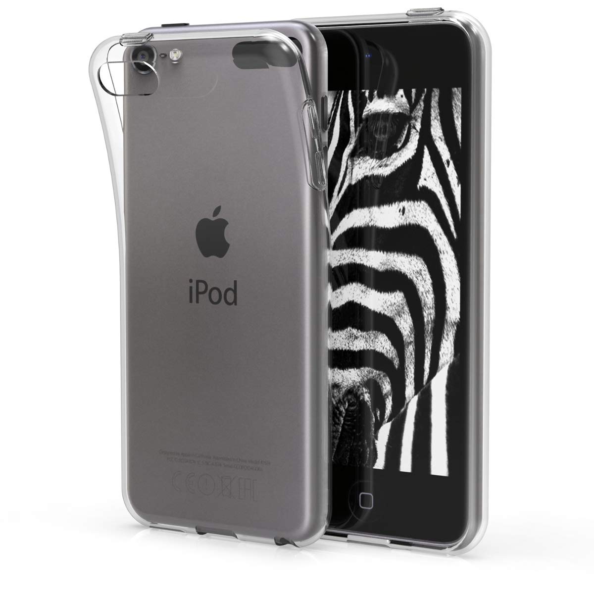kwmobile Kryształowe etui kompatybilne z Apple iPod Touch 6G / 7G (6. i 7. generacji), miękkie silikonowe etui ochronne TPU, przezroczyste
