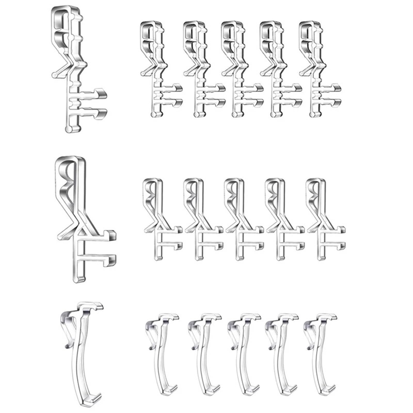24 Pcs Curtain Clip Blind Valance Replacement Clips Bathtub Cover Vertical Repair See for Drapes Blinds