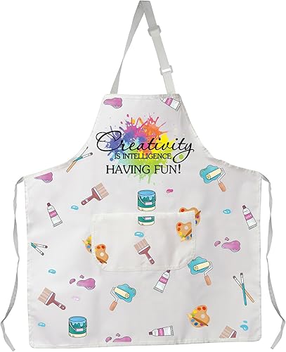 Miniatura 1 de VAMSII Delantal de pintor artista, delantal de arte, maestro, creatividad, inteligencia, divirtiéndose en la pintura, regalo de arte para estudiantes