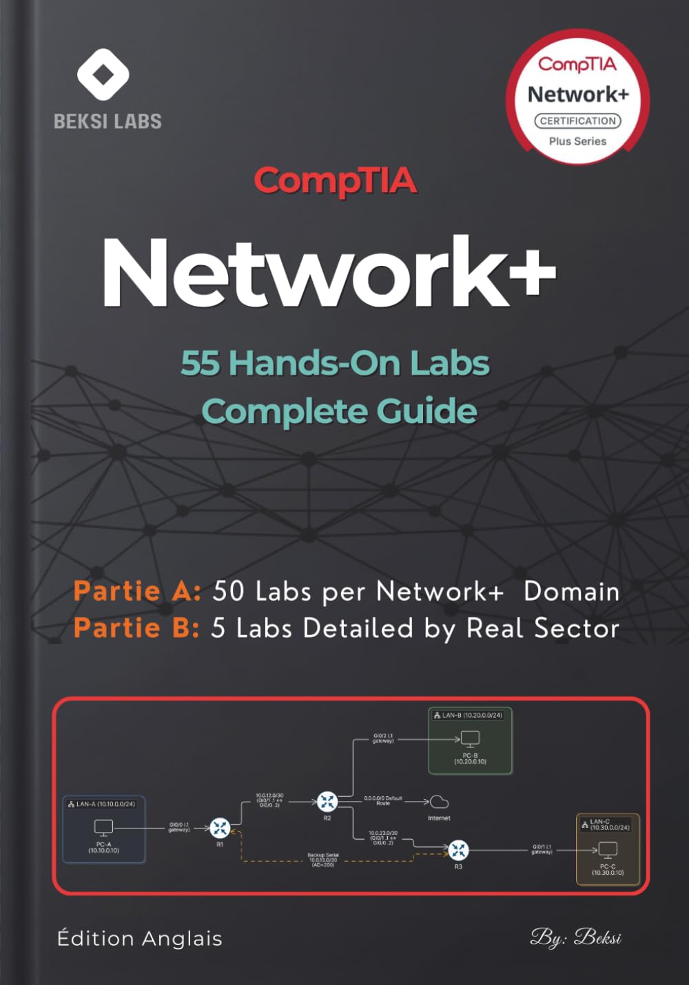 CompTIA Network+ : 55 Hands-On Labs — Complete Guide: From Networking Concepts to Real-World Enterprise Scenarios | Switches, Routers, Firewalls, VLANs, OSPF, SD-WAN, Wireshark, QoS & Troubleshooting