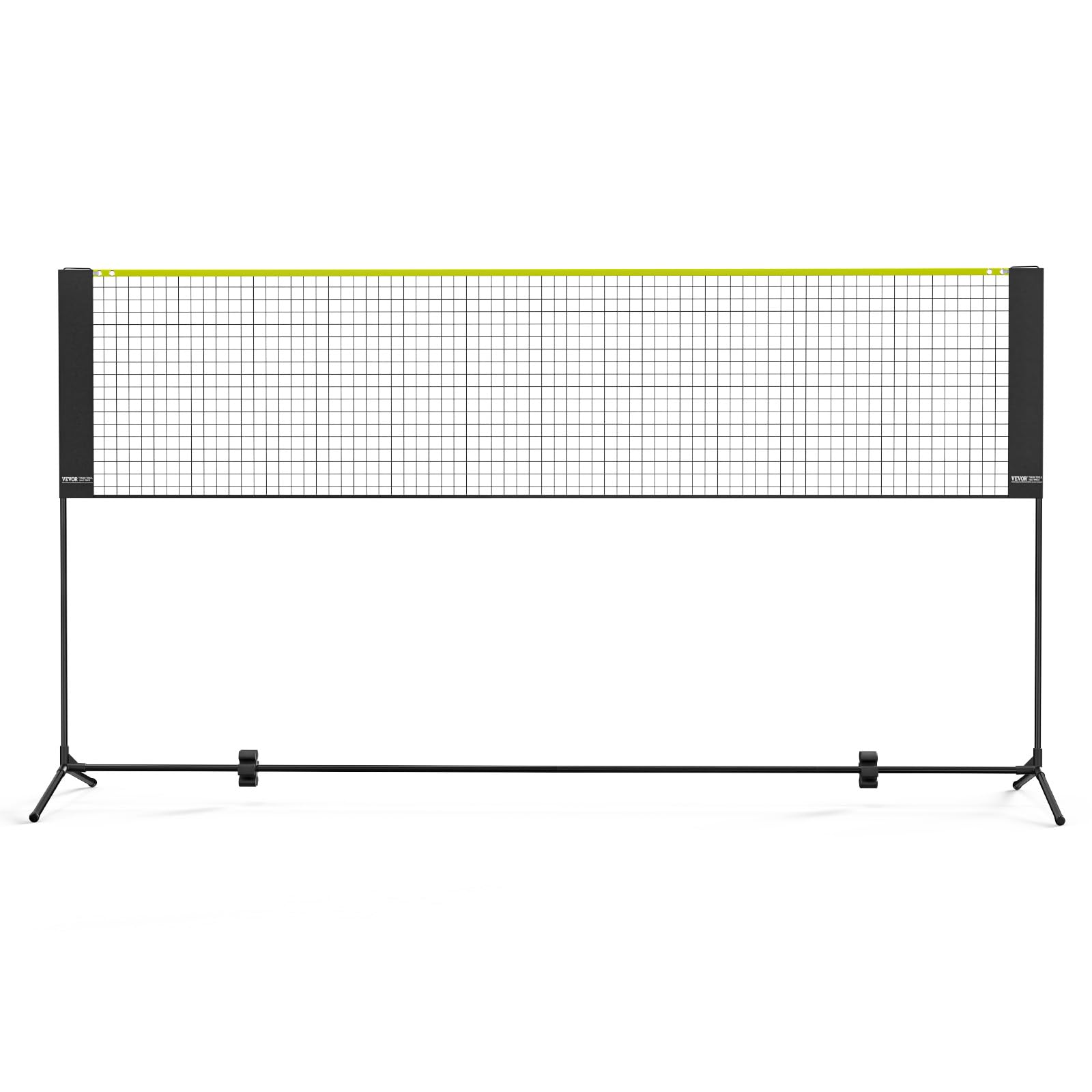 VEVOR Rete da Badminton Pallavolo Tennis, Set di Rete Pickleball Pieghevole Nylon Portatile, Regolabile Altezza, Facile da Installare con Pali Borsa, Uso Interno Esterno, 302 x 155 x 103 cm