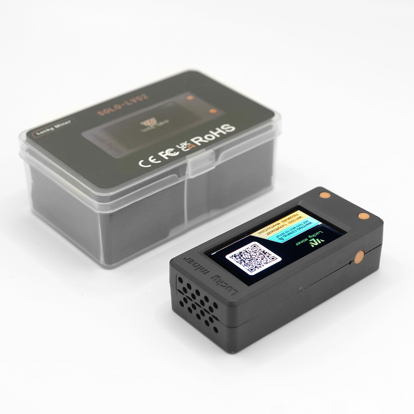 Amazon.com: Bitcoins Miner USB Lucky Miner V2 for Home Use 250KH/S 1W Mini  Display Crypto Miner Solo Lottery Miner with Low Power Consumption 2.4GWiFi  Connection, and USB-C Power : Electronics