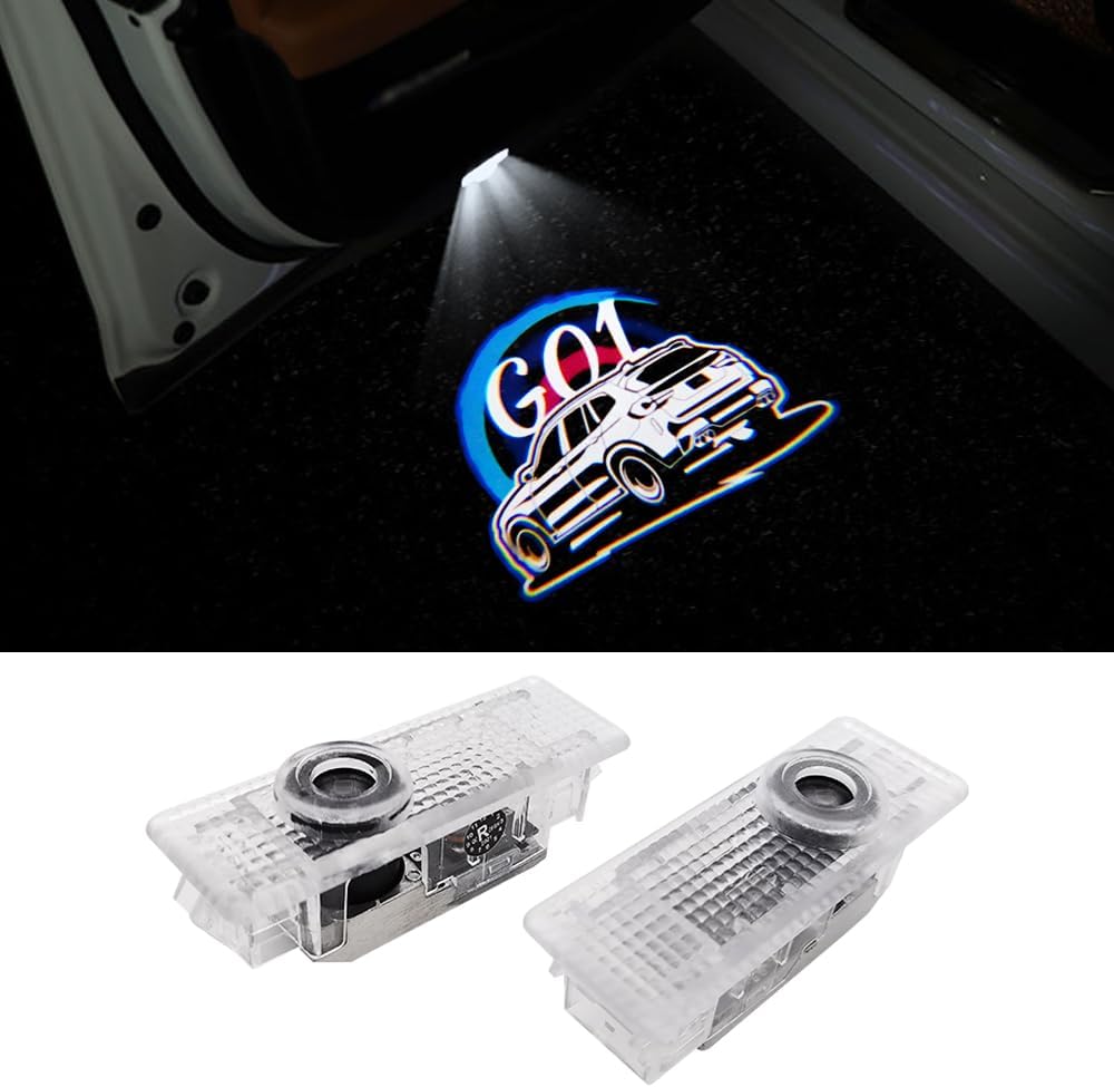 uuakarin 2Pcs Car Door Logo Lights Compatible with BMW X3 G01 2018-2023 Car Accessories Welcome Courtesy Projector Light LED Ghost Shadow Lights Puddle Lamp (G01, X3)