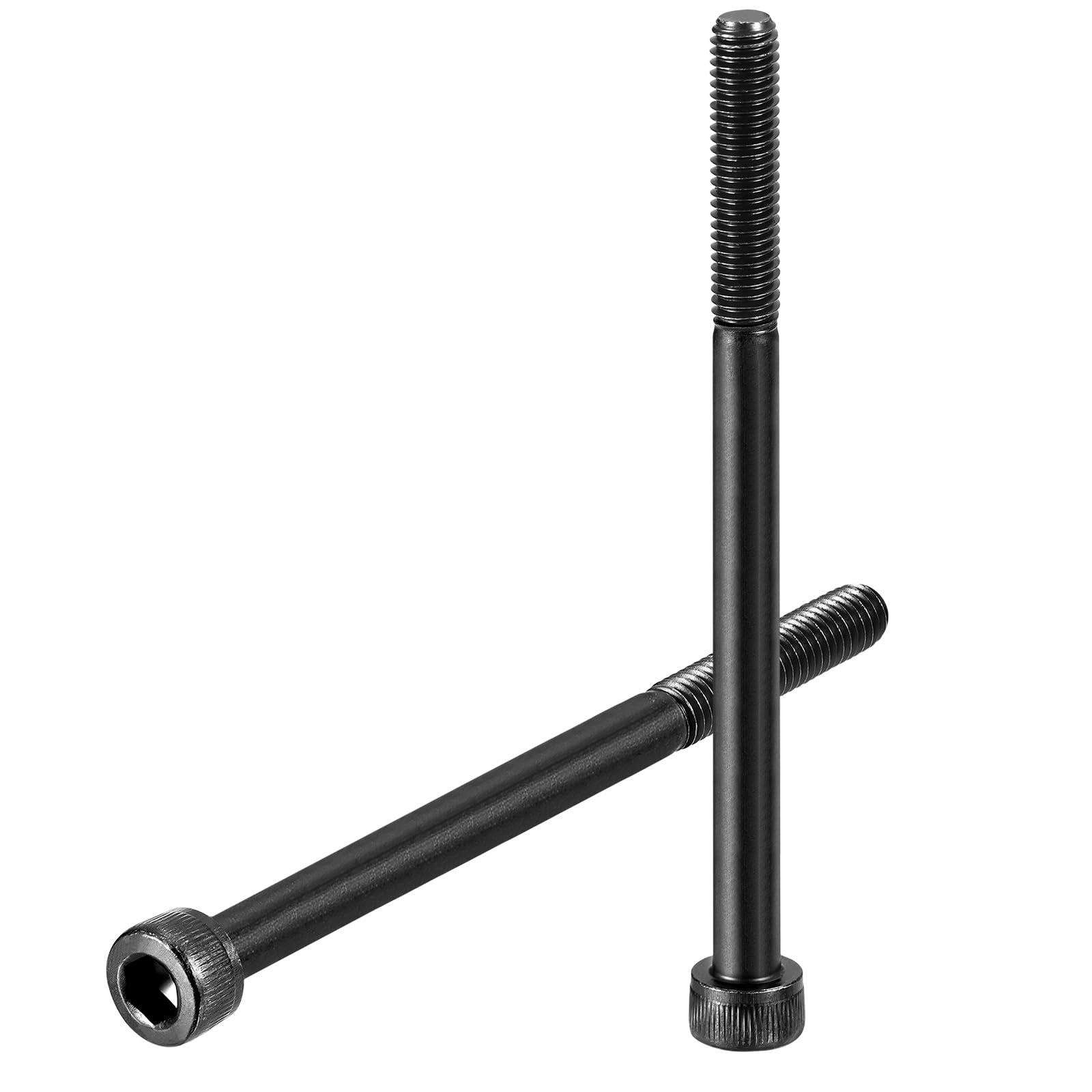uxcell Hex Socket Bolts (M5-0.8x70), Grade 12.9 Carbon Steel Hex Socket Drive Screws, Black, 30 Pcs, M5-0.8x70mm