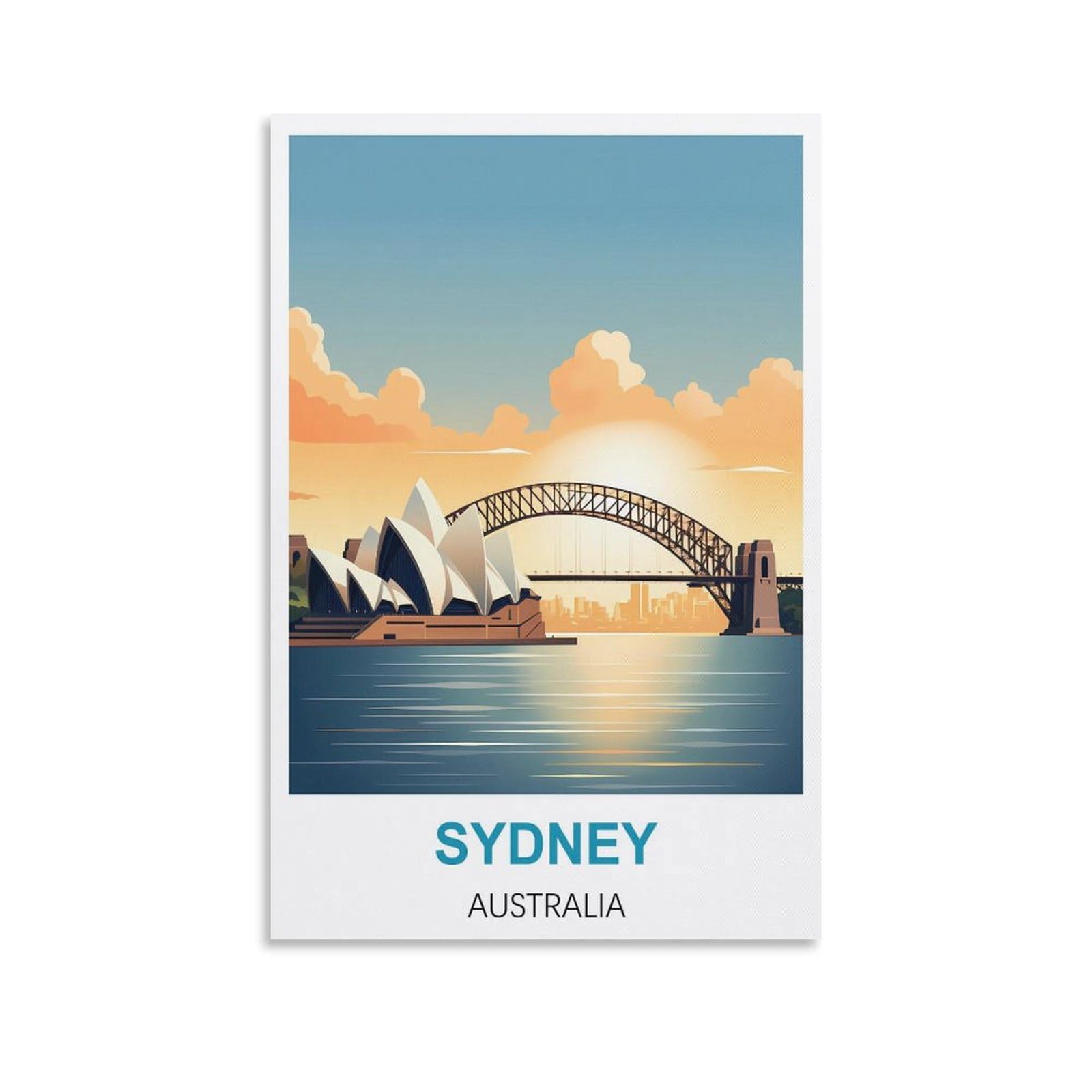 Vintage Metal Tin Signs Sydney Australias Metal Wall Art Bar Sign for Kitchen Pubs Coffee Metal Wall Decoration 30x40cm