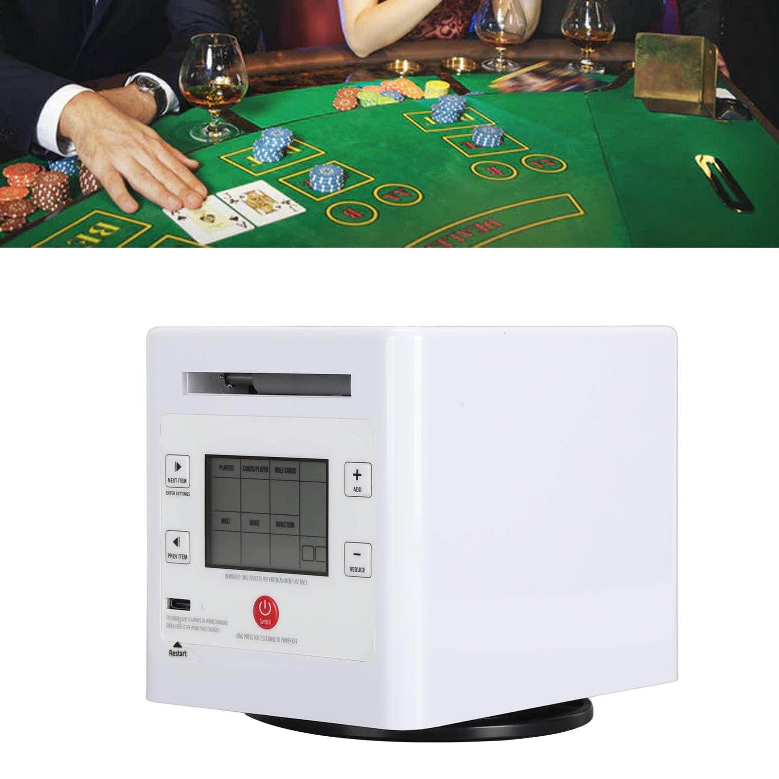 Mixer Automatico Carte Per Poker - Ricaricabile USB, Mescola Fino A 4 Mazzi - Foto 12