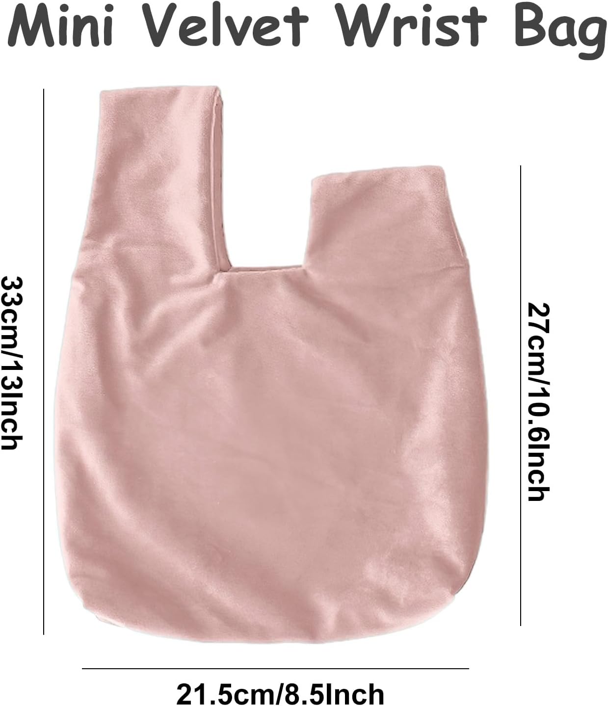 Small Knot Bag for Women Velvet Wristlet Purse Elegant Clutch Evening Bag Wrist Pouch - Image 5