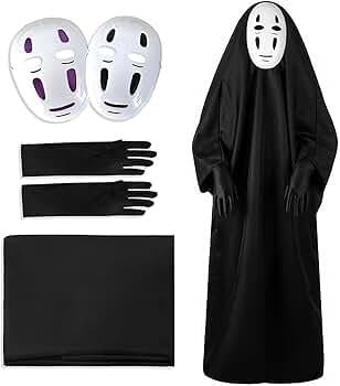 Amazon.co.jp: [SUNMOOH] ハロウィン 衣装 コスプレ カオナシ