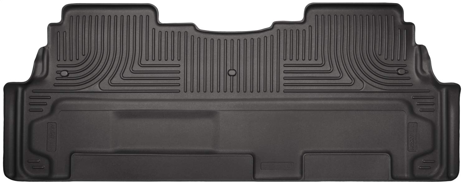 Photo 1 of Husky Liners Weatherbeater Series | 2nd Seat Floor Liner - Black | 19171 | Fits 2008-2017 Buick Enclave/Chevrolet Traverse, 2007-2017 GMC Acadia, 2007-2010 Saturn Outlook, w/ 2nd Row Bench Seats 1 Pcs