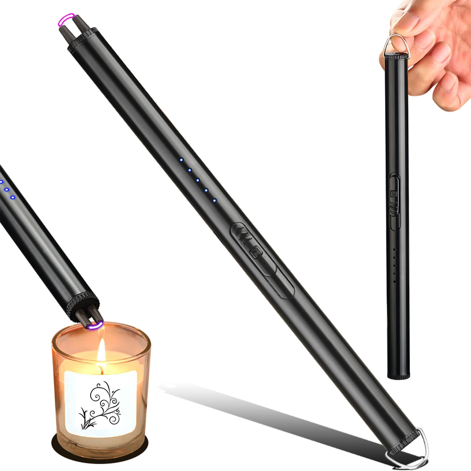 Buy Candle Lighter, Electronic Plasma Arc Lighter with LED Battery