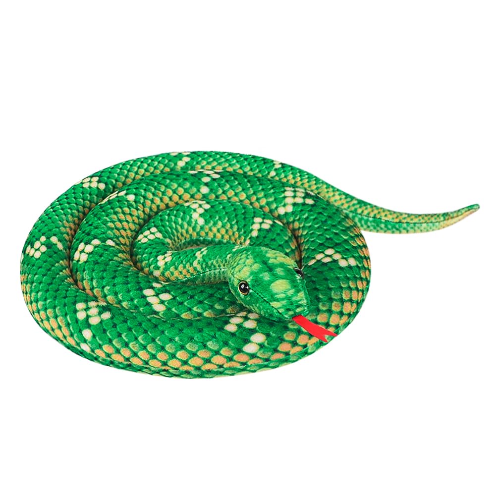 ITODA Plush Toy Simulation Snake 2m Large Stuffed Python Soft Toys Furry Snake Gifts Halloween Prank Props for Children Aged 14+ and Adults - Image 4
