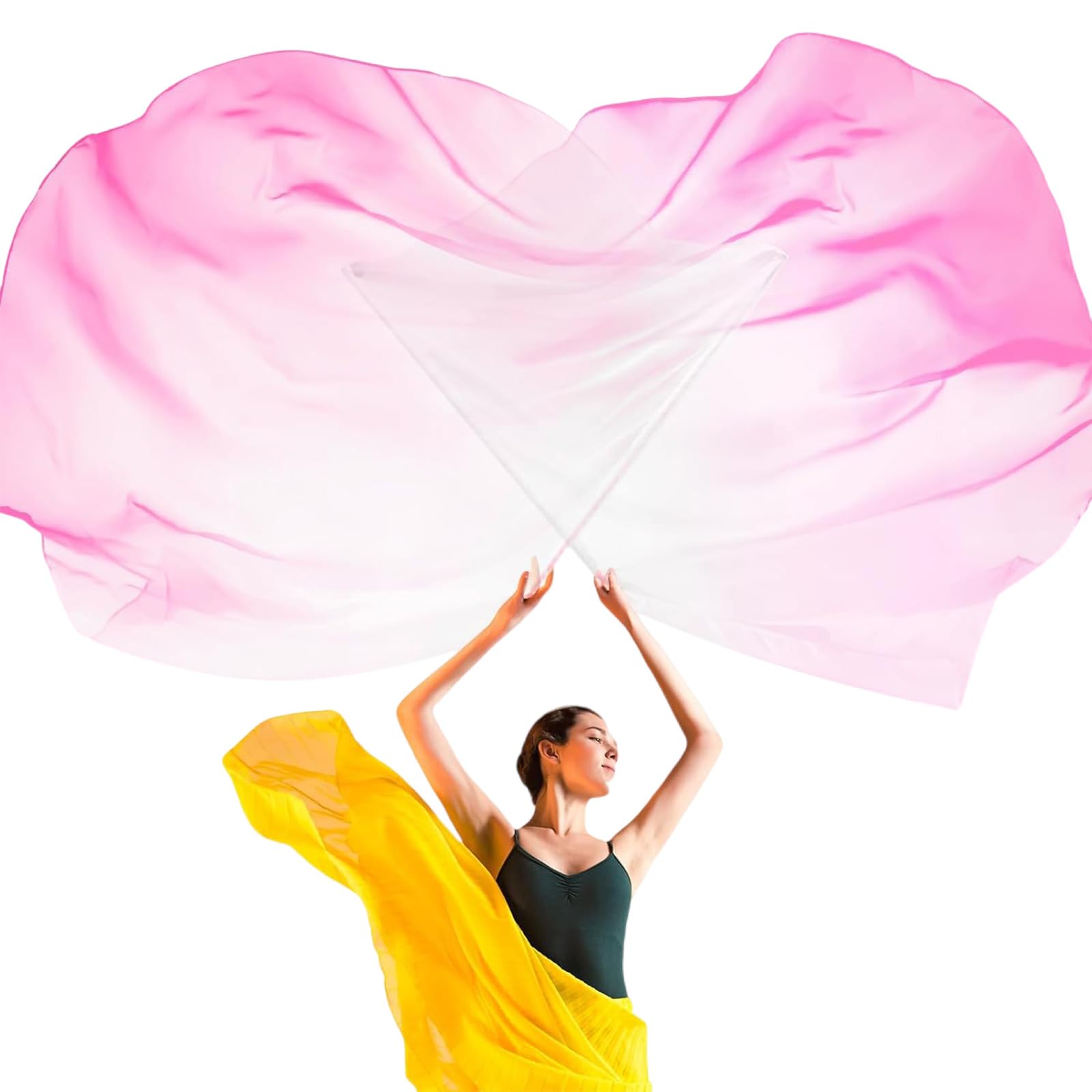 Lot de 2 drapeaux de danse avec tige évolutive pour une utilisation durable