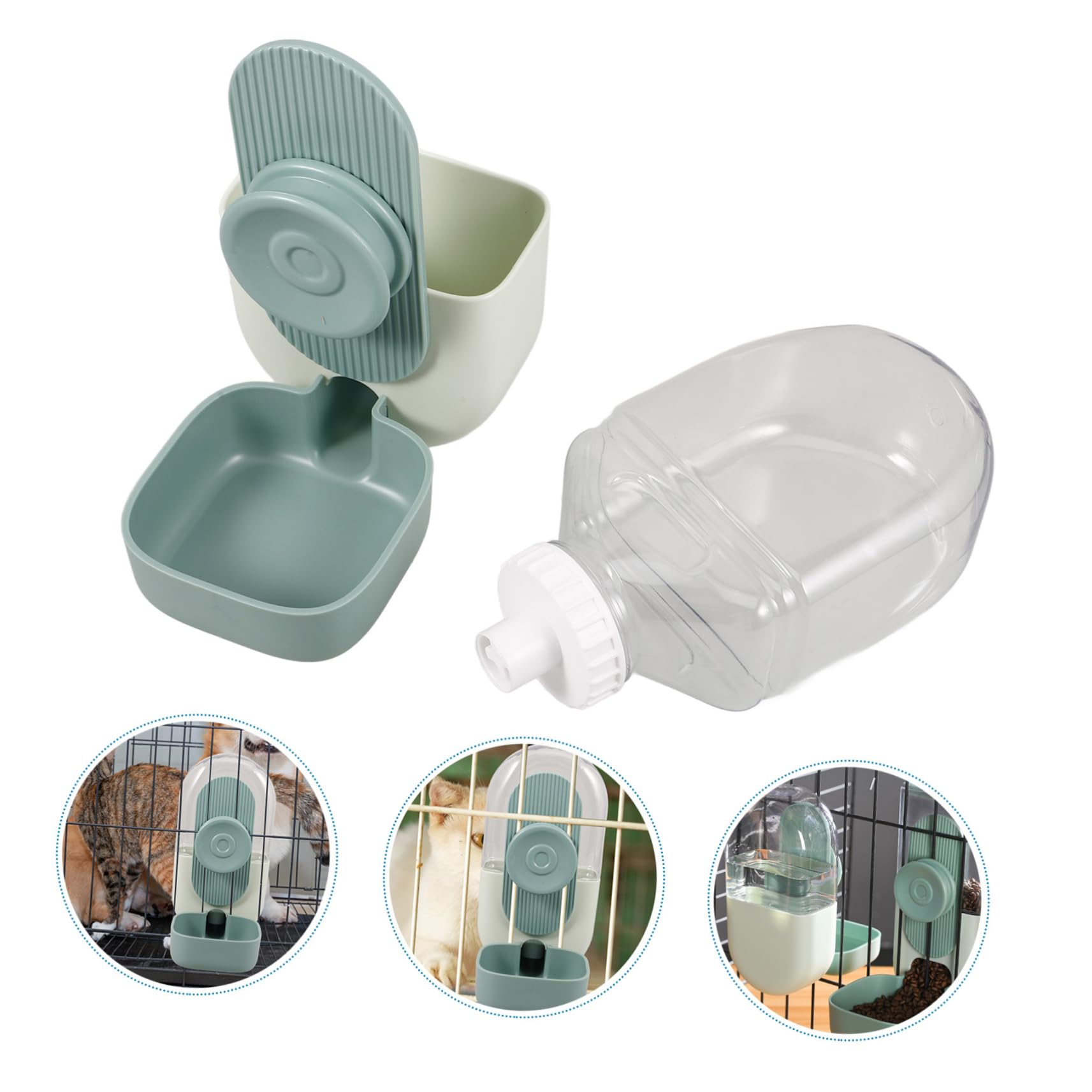 Yardwe 5 Uds Fuente De Agua para Mascotas Bebedero Automático para Mascotas Alimentador De Botella De Agua para Perros Alimentador para Gatos Alimentador De Agua para Cachorros