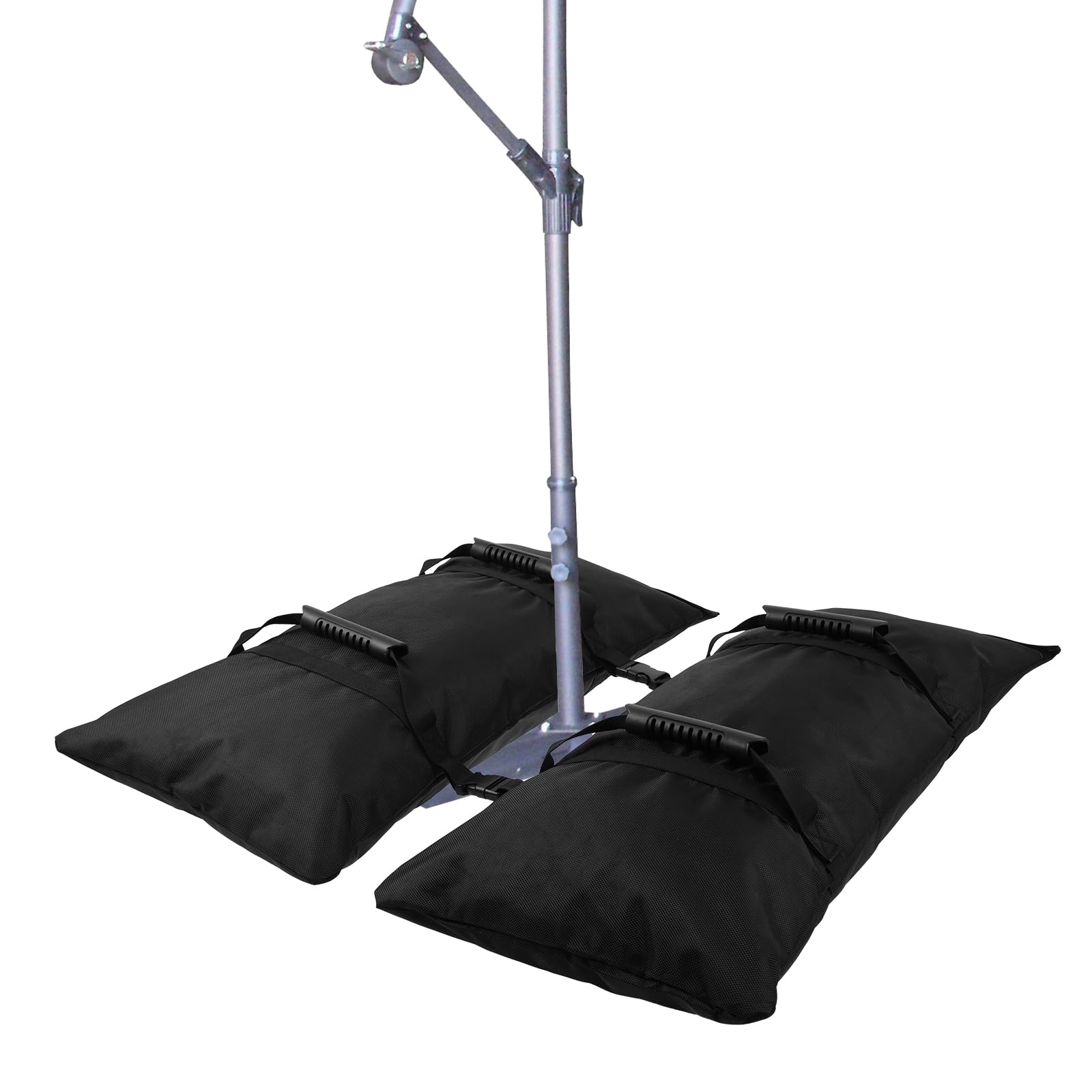 Par De Bolsas De Arena Para Base De Sombrilla, De Tela Oxford 1680D, Rellenable, Con Bolsa Interior De PE, Tamaño 65x26 Cm, Resistente A La Intemperie