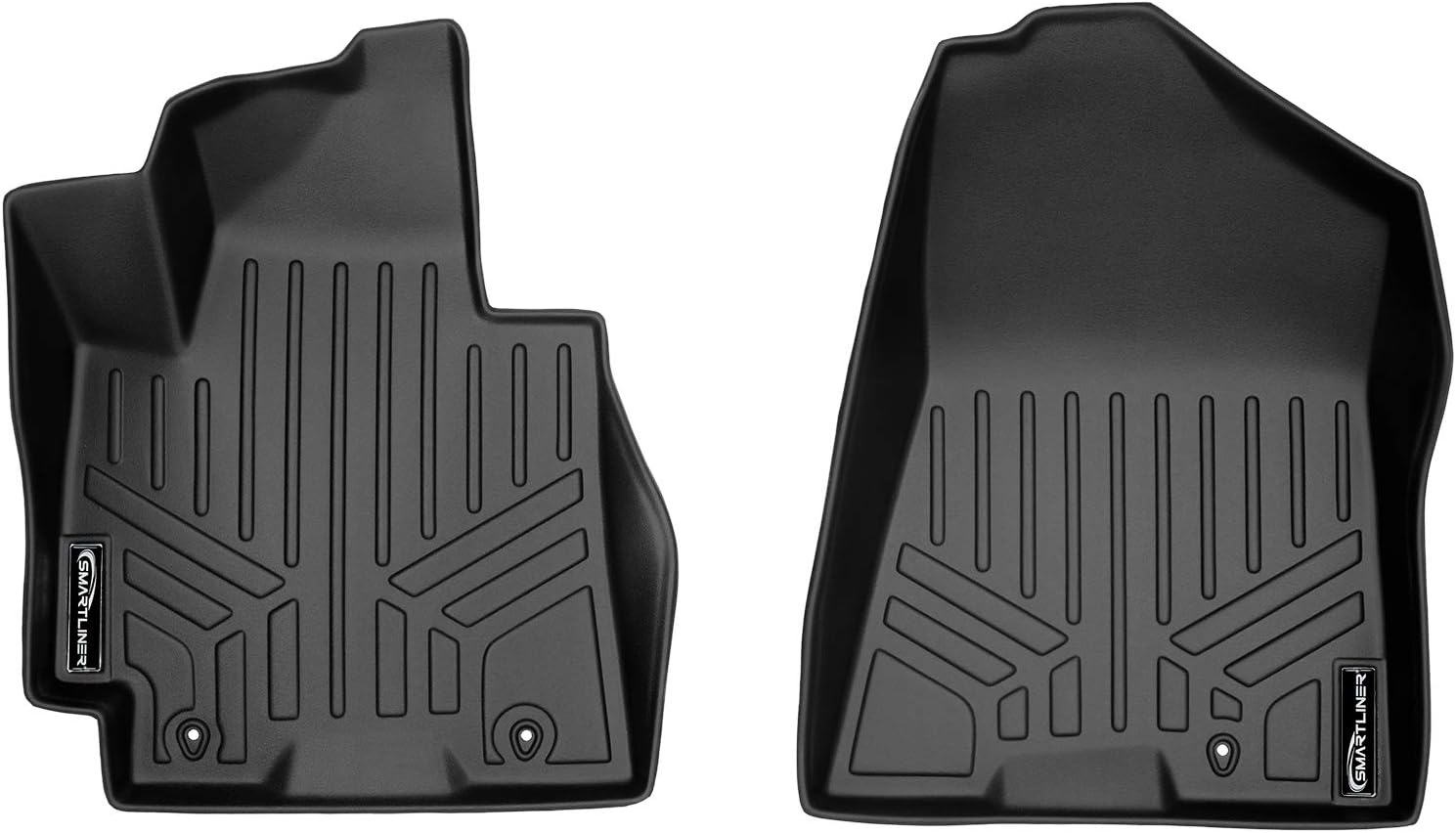 SMARTLINER All Weather Custom Fit 1st Row Floor Mat Liner Set Compatible with 2016-2018 Hyundai Tucson