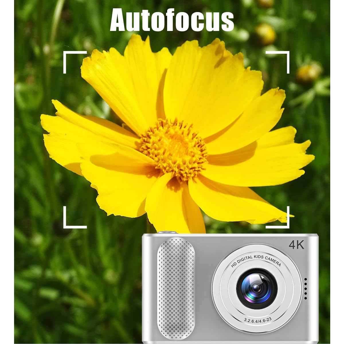 Appareil Photo Numérique, Appareil Photo 4K pour Enfants HD 48MP, Zoom 16X, Appareil Photo Numérique avec écran 2,4 Pouces, Petit Appareil Photo Compact pour la Photographie de