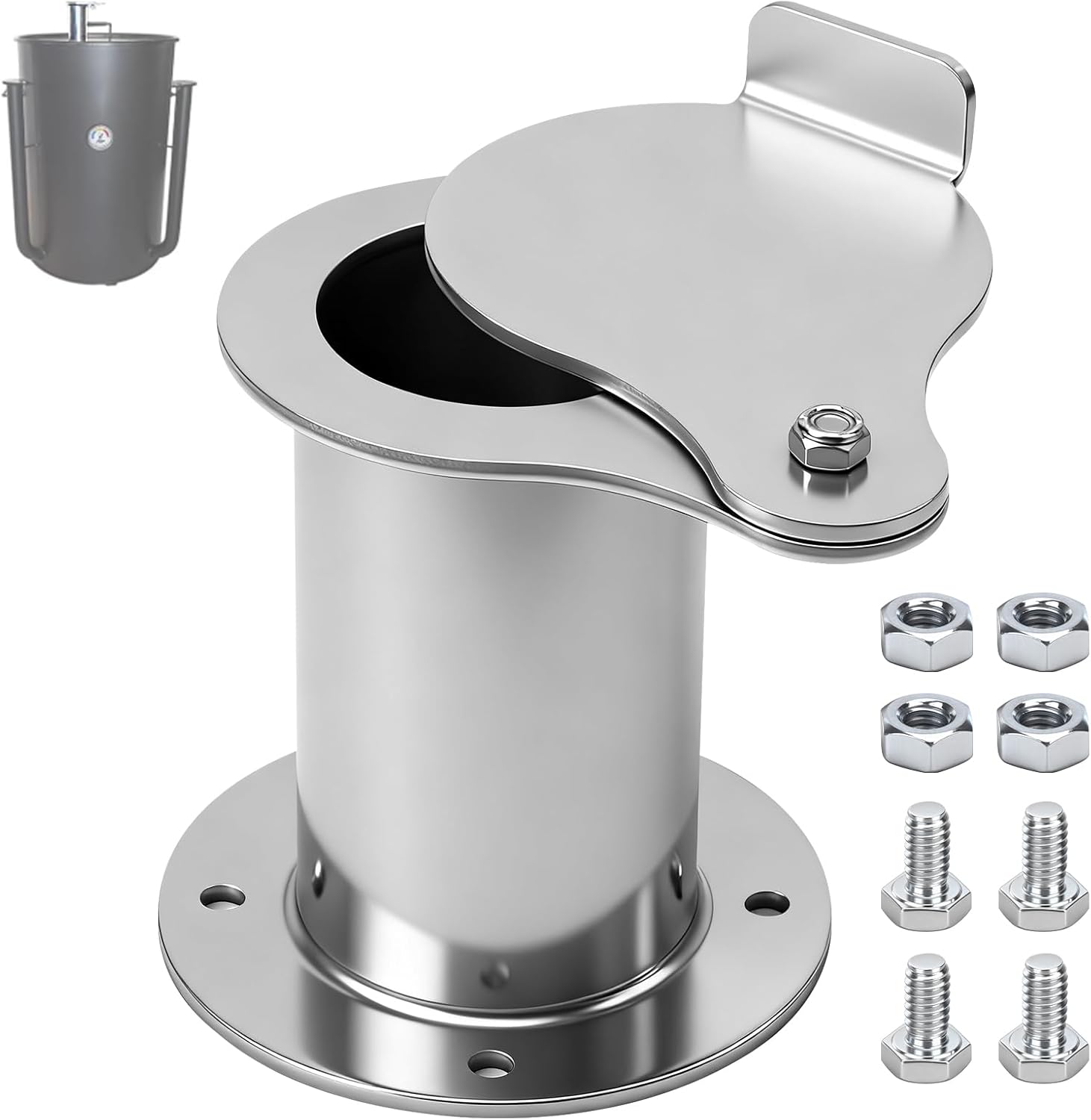 MWEDP 2-Inch Teardrop Flanged Vent Review: Best Aluminum Exhaust Damper for Backyard UDS Smoker & Garden BBQ