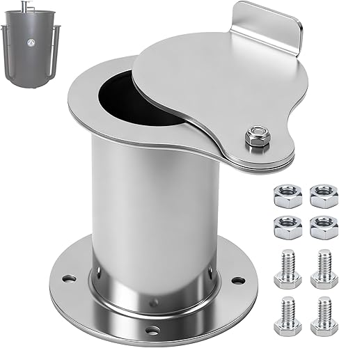 Ventilación con brida de lágrima de 2 pulgadas para salida de tapa de fumador de tambor feo UDS, amortiguador de pila de humo para ahumador de