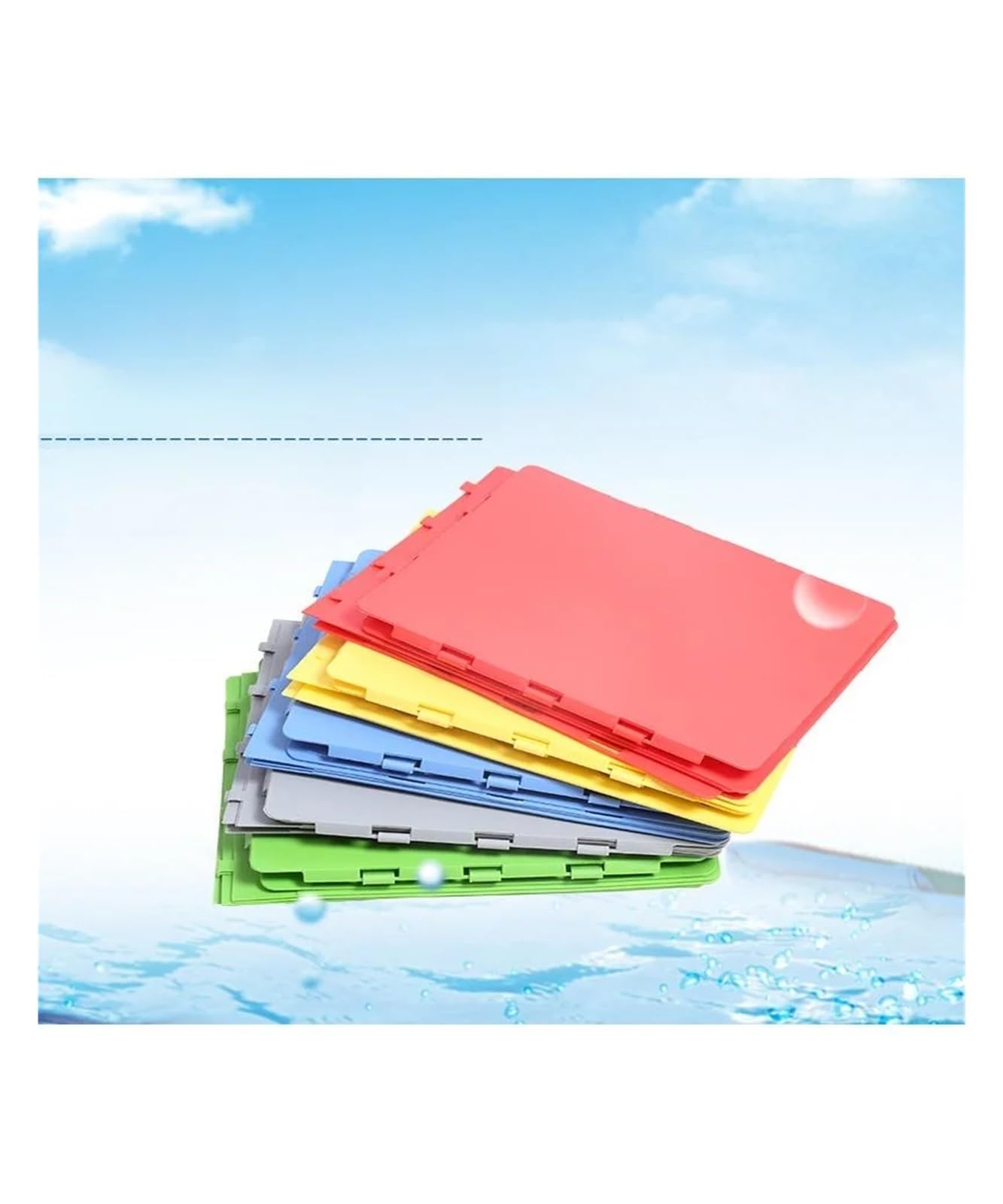 2 Stück große, verstellbare Wäschefaltbretter aus Kunststoff zur Aufbewahrung und Organisation von Wäsche im Haushalt FüR Kleidung Hemden(Light Grey)