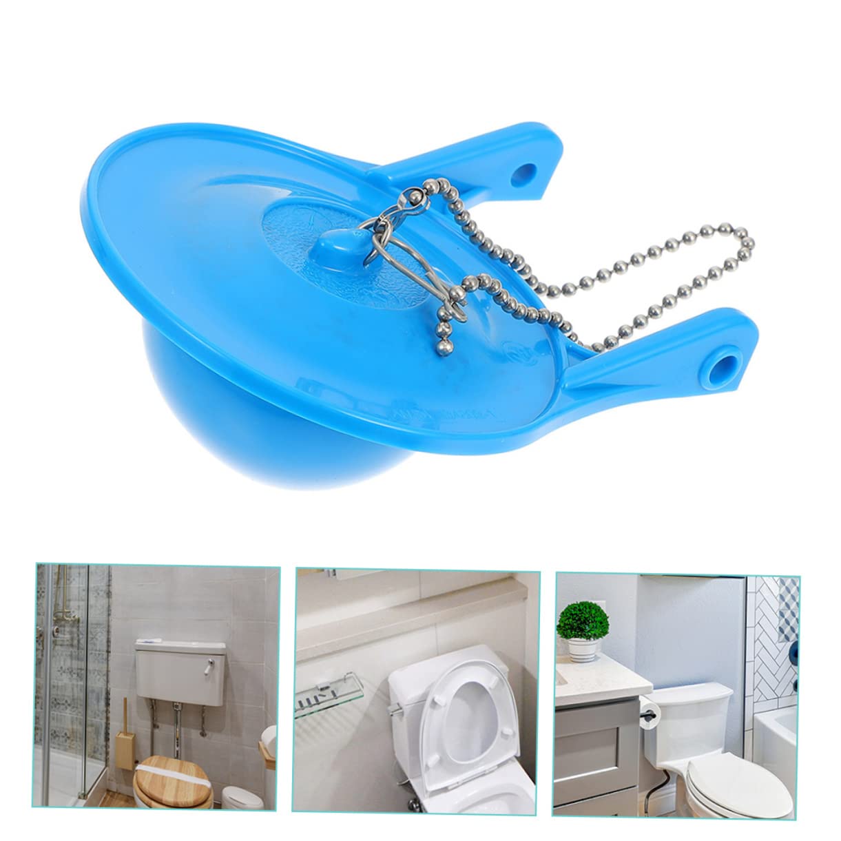Lurrose 3 Sätze Abtropfenventilkautschukstopfen Abtropfen Toilettenklappe Toilettenflapper -ersatzkit Universeller Klapp-toilettentank Toiletten Ersatzteile 2 Stücke * 3