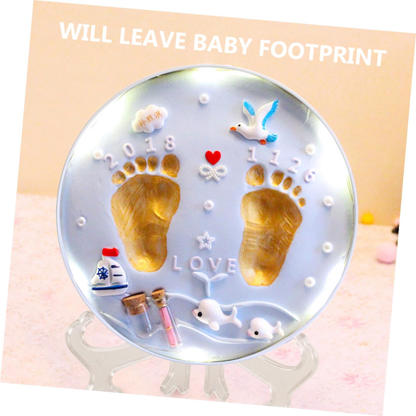 KOMBIUDA 1set Kit Neonatali Conservazione Per e Mani Facile Usare e Portatile Memorabile Per Del