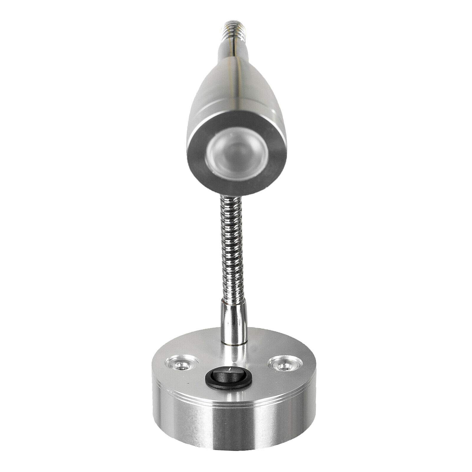 Lámpara De Pared LED 12V Para Autocaravana Y Barco - 3W, Luz Cálida, Ajustable 360°, Fácil Instalación