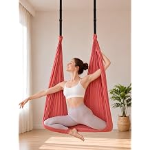 Beylini Yoga Hama  Fly Sal nca  Y kseklik Ayarlanabilir Antigravity Esnek Ask l  Denge Spor Aleti Pilates Fitness Denge Esneme Gerdirme Geli im