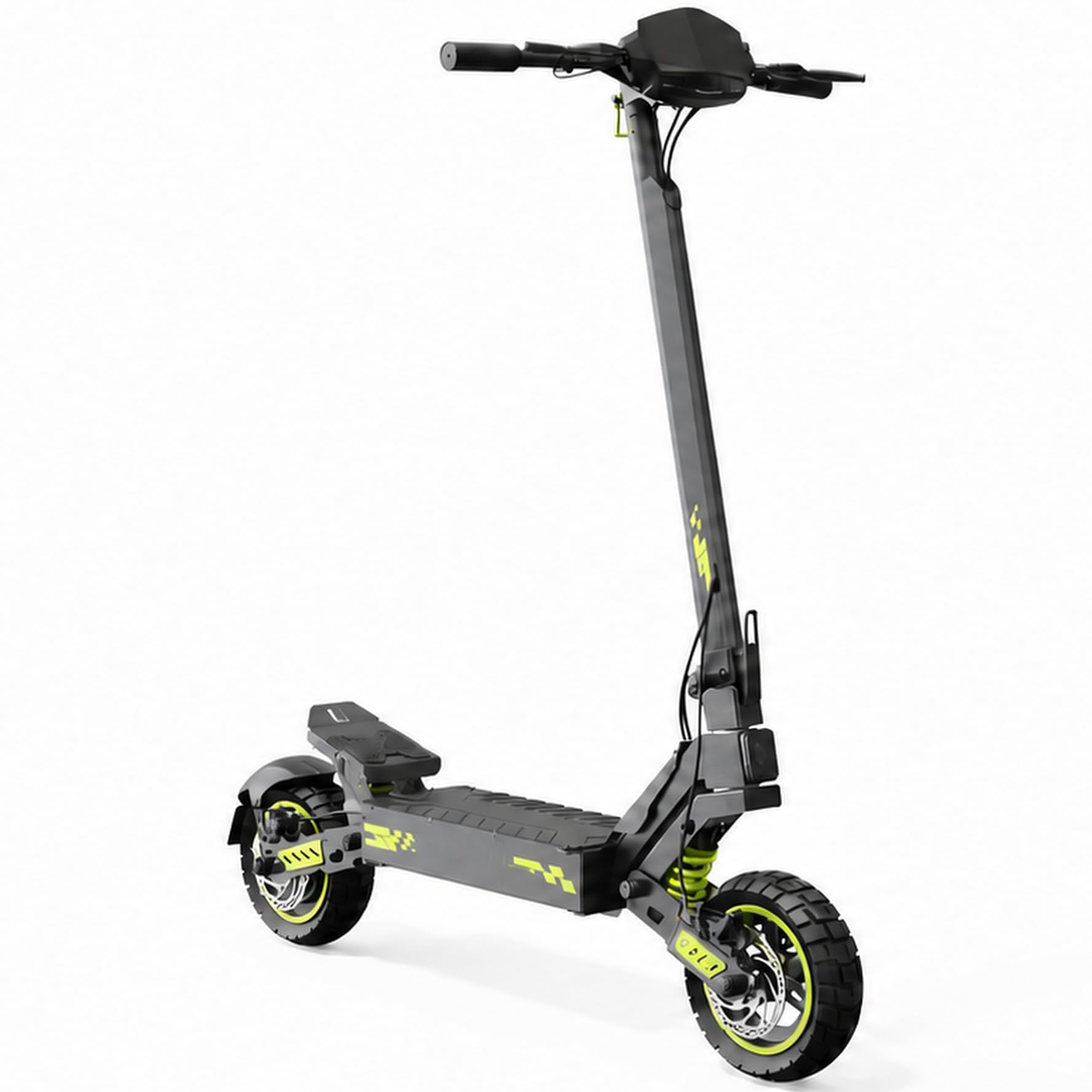 D1P Monopattino Elettrico Adulto, Autonomia Massima di 55 KM, 10" Monopattino Elettrico Pieghevole, App, Carico 150 KG, Manubrio Regolabile, Sospensione Quadrupla