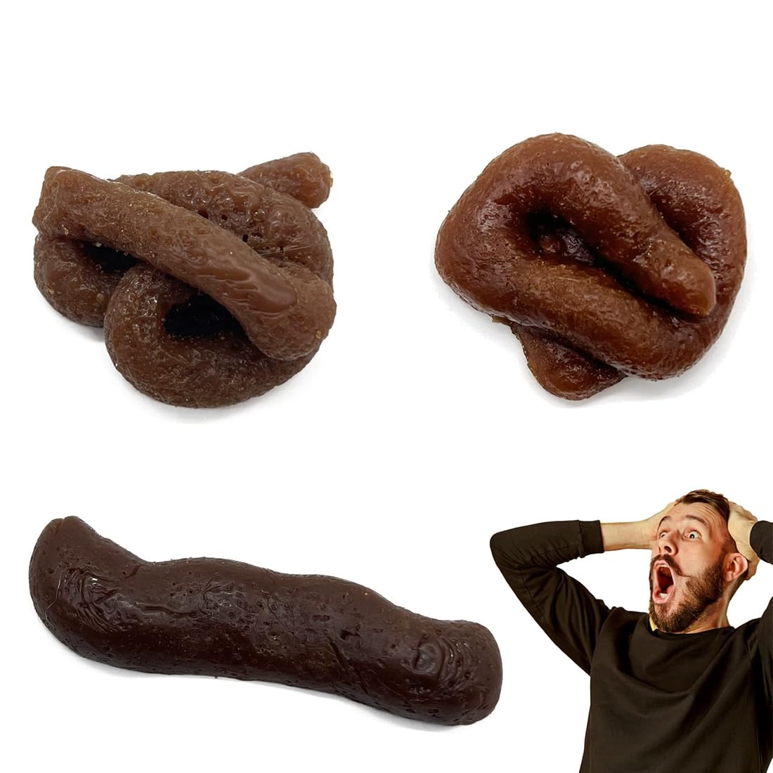 6 Piezas De Caca De Broma Realista – Juguete De Mierda Falsa Para Halloween Y Día De Los Inocentes, Broma Divertida Para Amigos