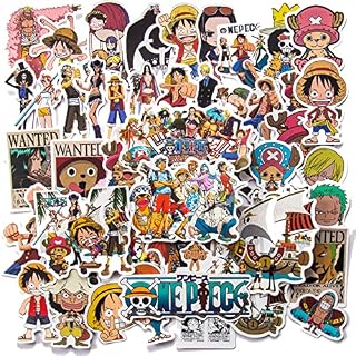 100pcs One Piece Anime Stickers Wopin-Waterproof Anime Stickers for Kids Teens Adults Vinyl Laptop Stickers for Water Bottles Luggage Skateboard Decals Graffiti Patches
