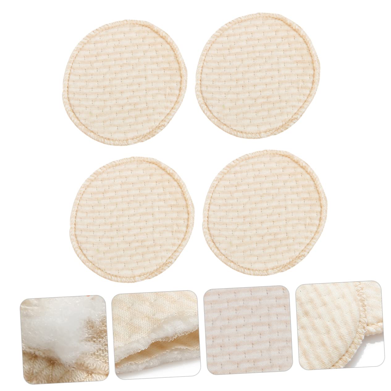 VICASKY 12pezzi Coppette Assorbilatte Lavabili Cotone Naturale Assorbenti e Traspiranti Per Mamme Allattamento Design Antiscivolo e Riutilizzabili