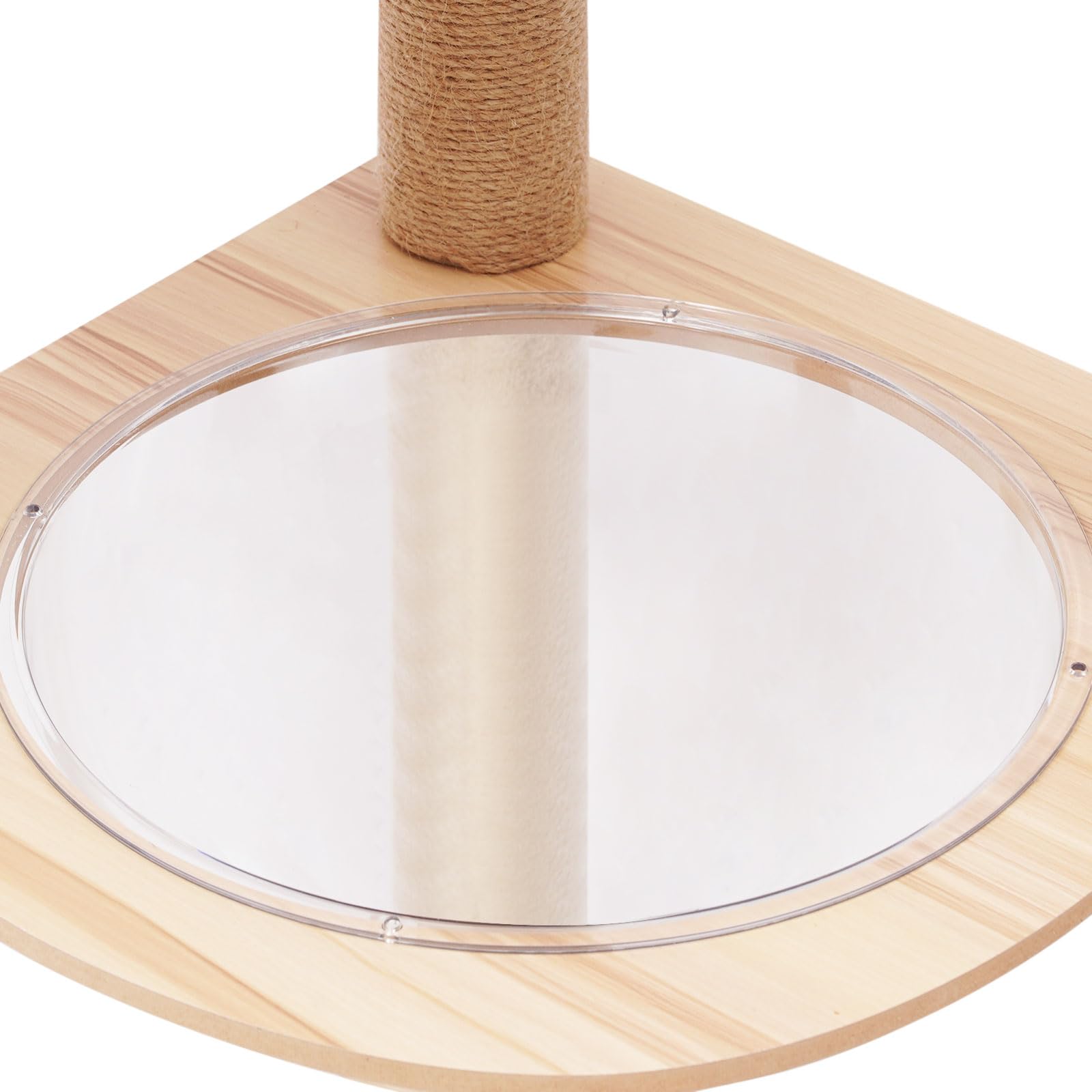 Tiragraffi per gatti, 40 x 40 x 132 cm, multi-livello, stabile, per gatti e gatti, multifunzione, con grattacieli, piattaforma, capsula spaziale, palline da gioco