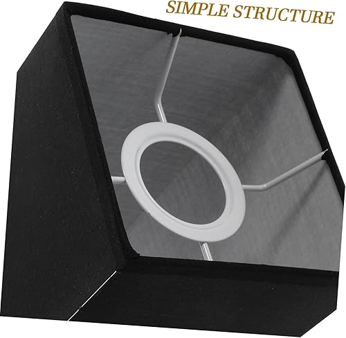 Miniatura 9 de KONTONTY Pantalla de lino para lámpara de pie, pantalla de mesa, pantallas redondas para lámpara de pie, cubierta de luz de mesita de noche,