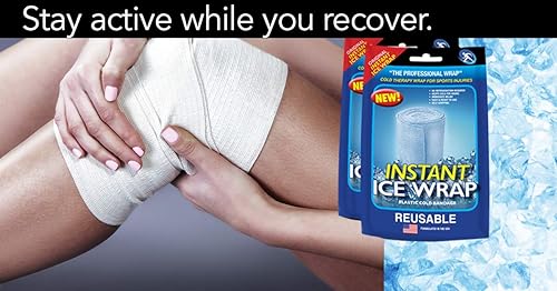 Miniatura 4 de Para aliviar el dolor, sana en casa y ayudar a los socorristas con envoltura de hielo instantánea: 2 paquetes, reutilizable, no necesita