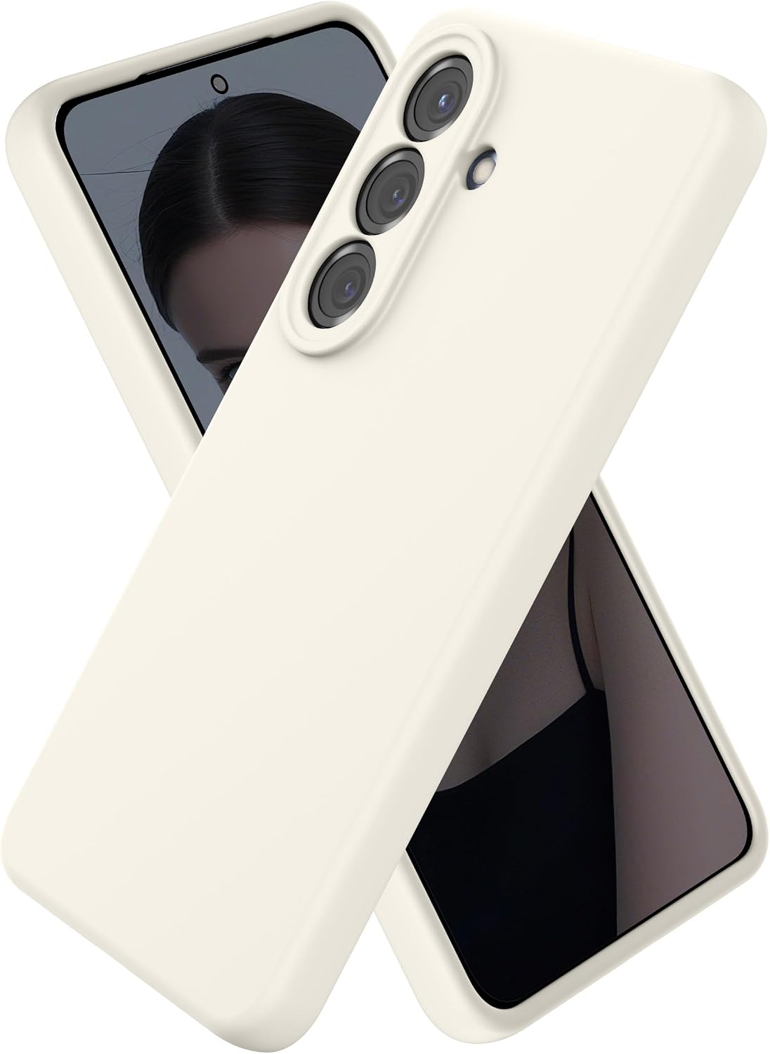 CUZMIGO Liquid Silicone Case for Samsung Galaxy S26, Off White