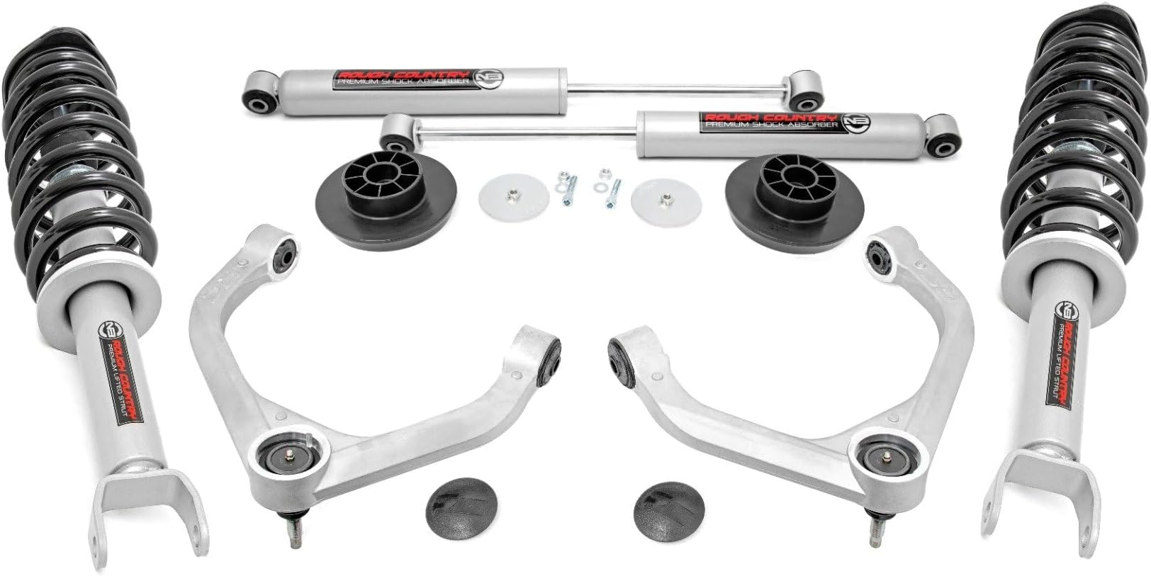 Rough Country 3" Lift Kit w/N3 Struts for 20122018 Ram 1500 4WD 31231, Body & Suspension Lift