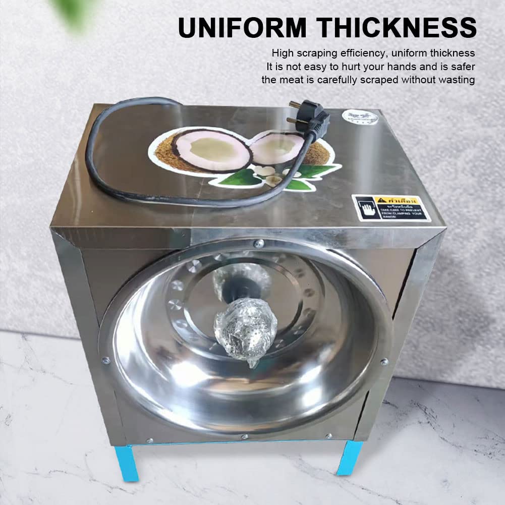 HYQNG Roueur à Râpe De Coco Verticale Commerciale, Machine De