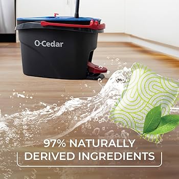 Mop  Amazon.com: O-Cedar Quickwring Bucket & MF Cloth Mop + 1