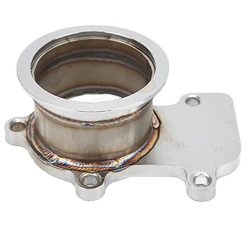 Downpipe Flange Adaptor, Durable Wear Resistance High Strength Steel Alloy Strong Turbo Flange Adapter for Car Modification